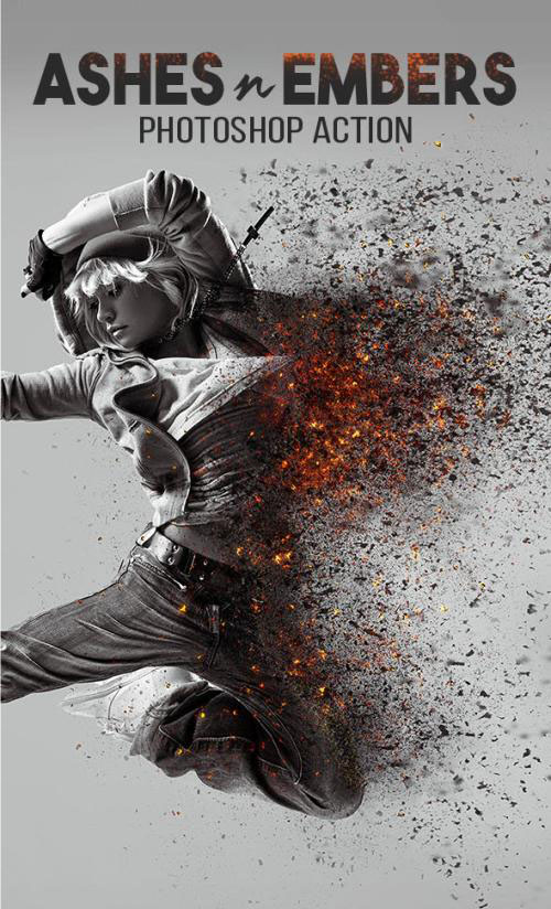 ashes n embers photoshop action download