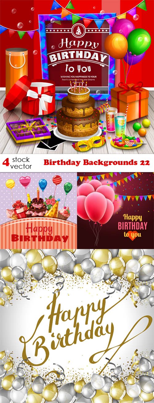 Vectors - Birthday Backgrounds 22