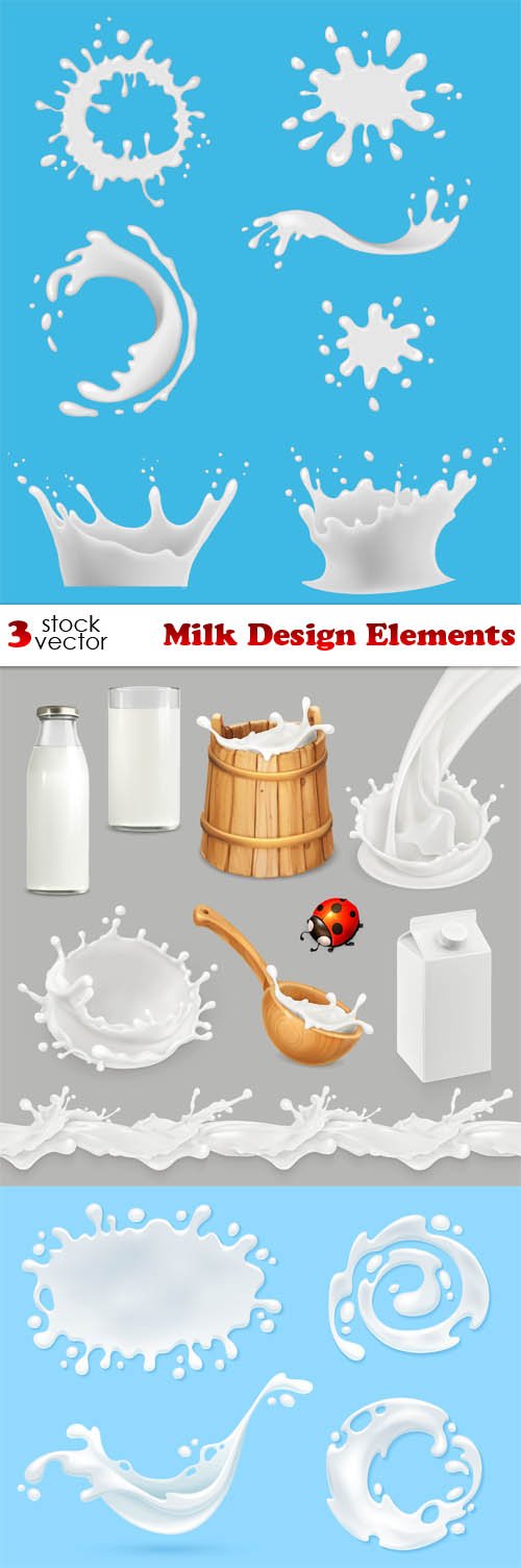 Vectors - Milk Design Elements