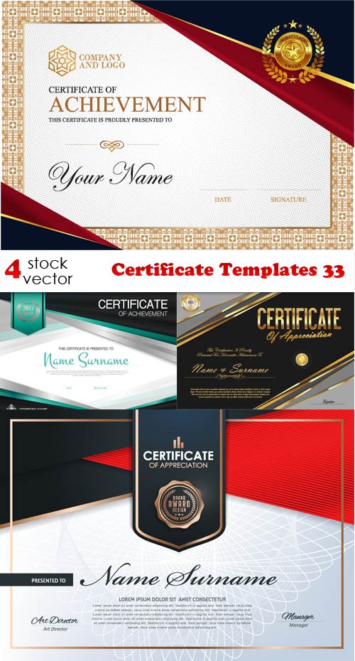 Vectors - Certificate Templates 33