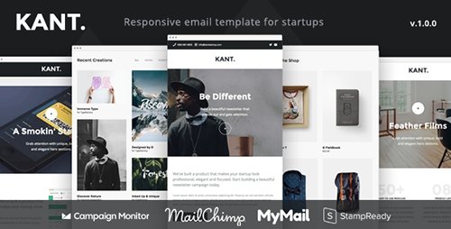 ThemeForest - Kant v1.0.0 - Responsive Email for Startups with 50+ Sections + StampReady Builder + MailChimp Integration - 19326277
