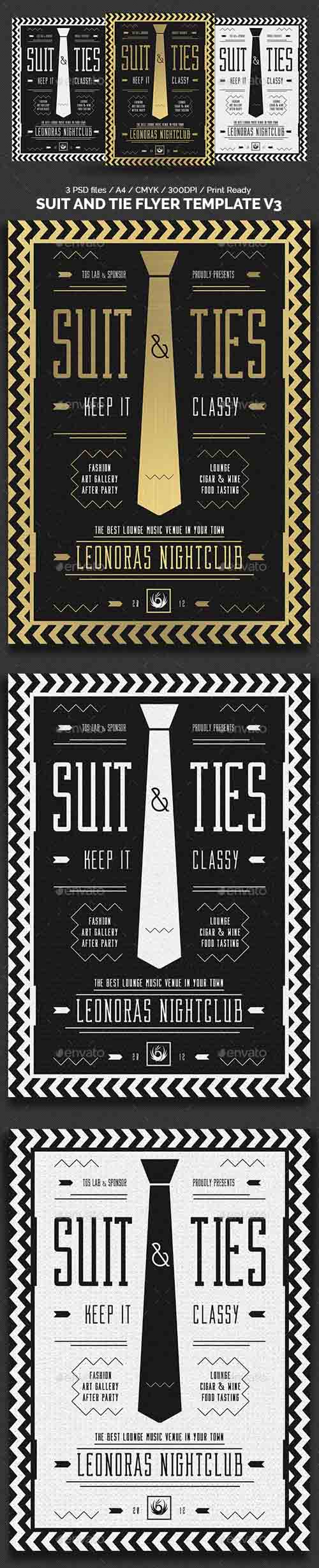 Suit and Tie Flyer Template V3 19364356