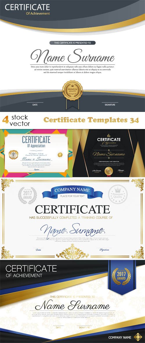 Vectors - Certificate Templates 34