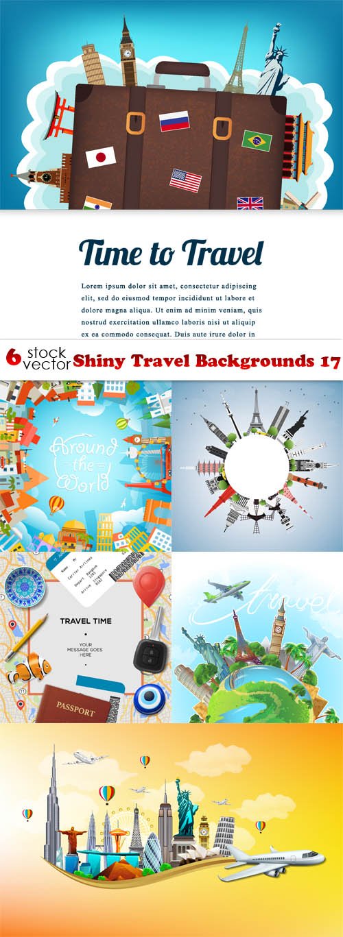 Vectors - Shiny Travel Backgrounds 17