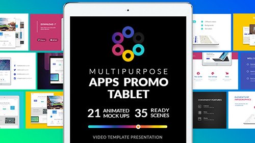Multipurpose Apps Promo for Tablet - Project for After Effects (Videohive)