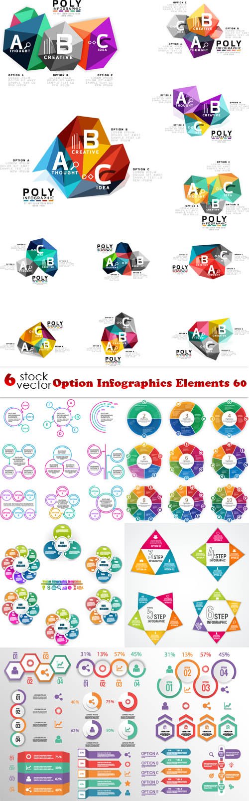 Vectors - Option Infographics Elements 60