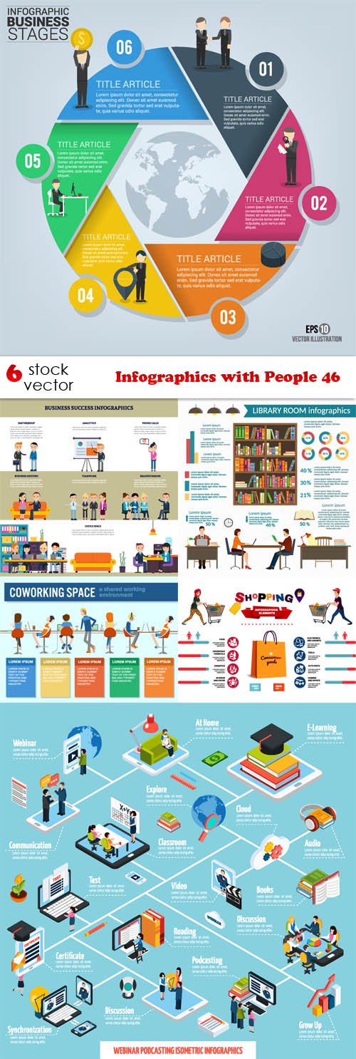 Vectors - Infographics with People 46
