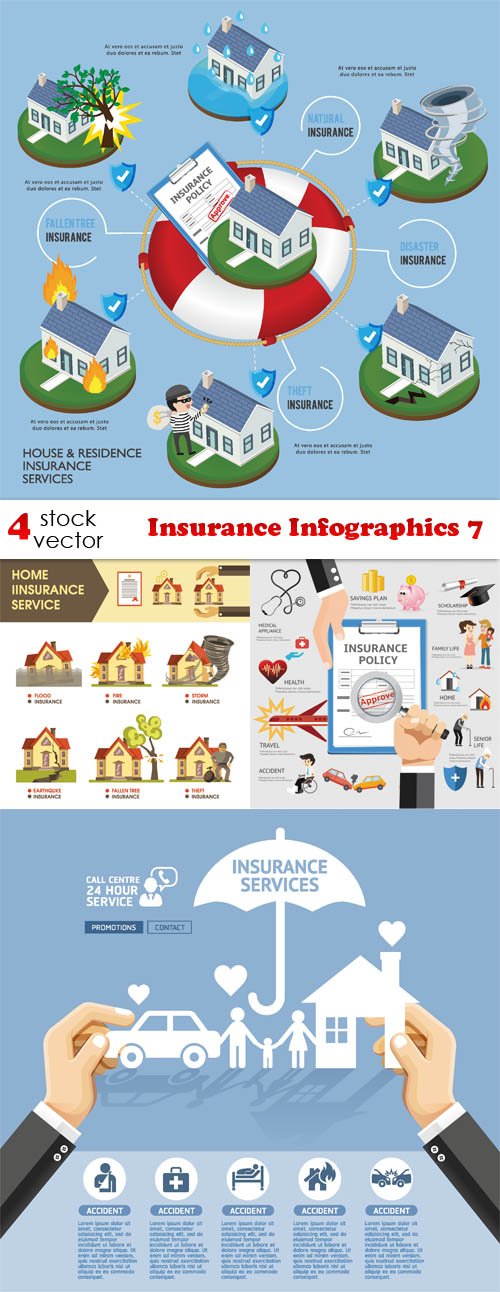 Vectors - Insurance Infographics 7