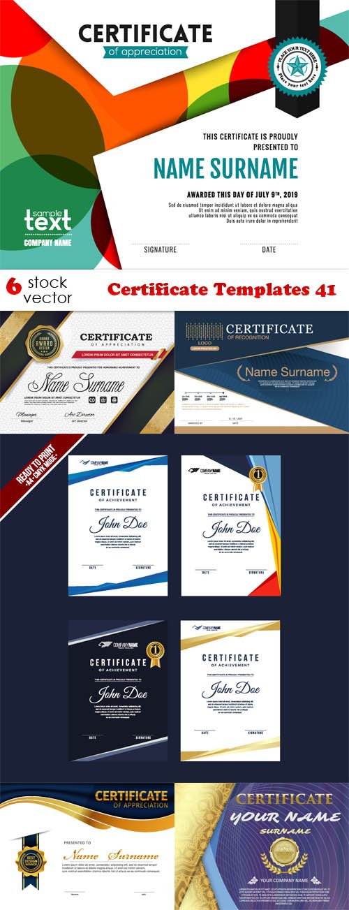 Vectors - Certificate Templates 41