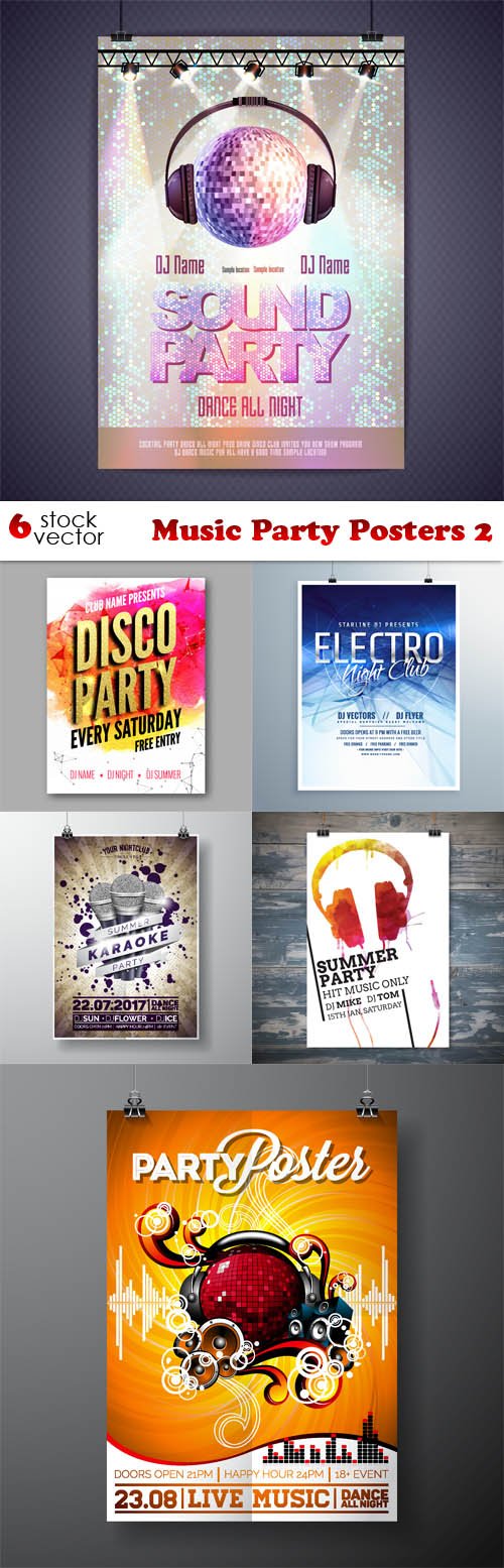 Vectors - Music Party Posters 2