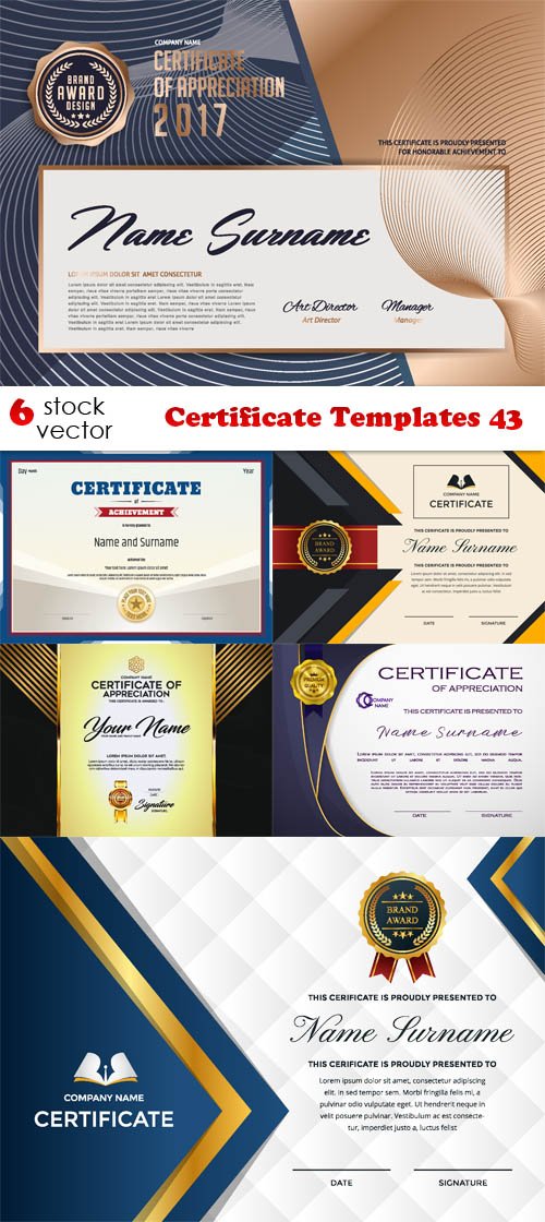 Vectors - Certificate Templates 43