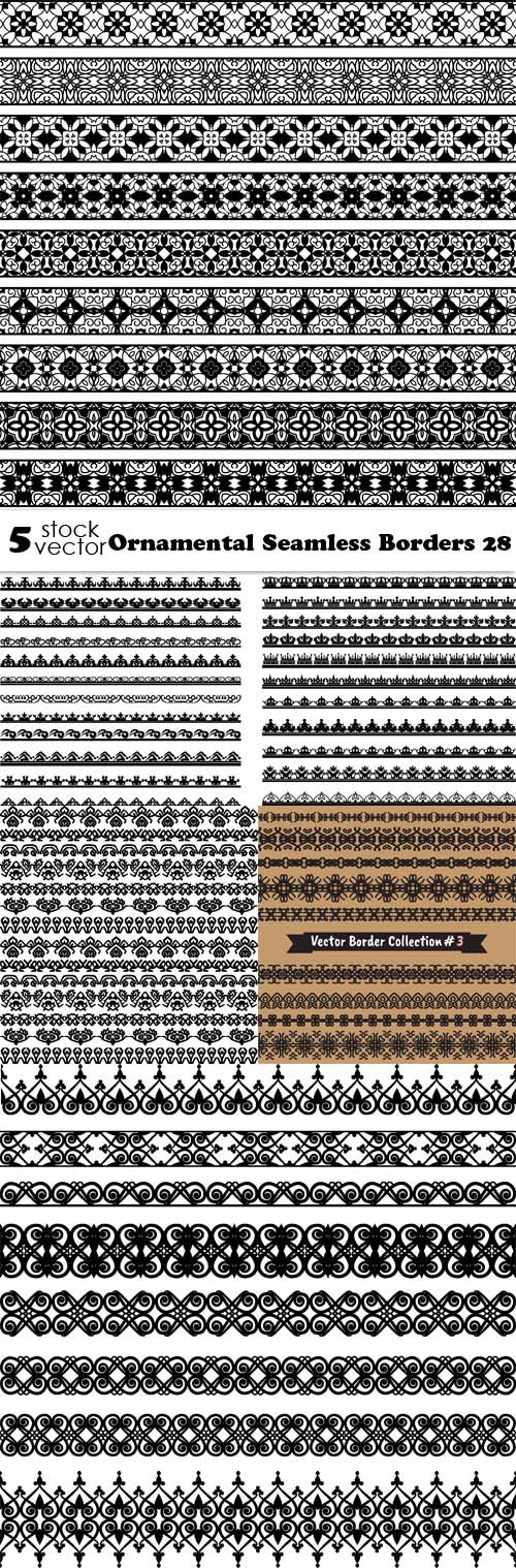 Vectors - Ornamental Seamless Borders 28