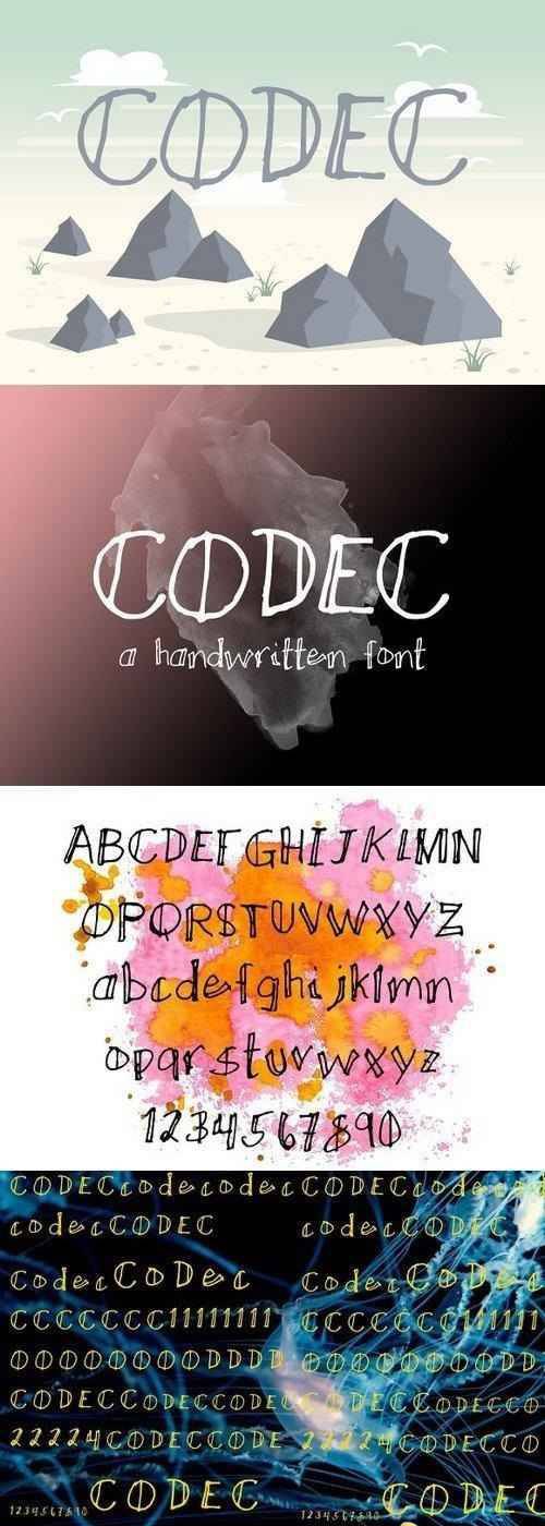 CODEC a handwritten font 1218616