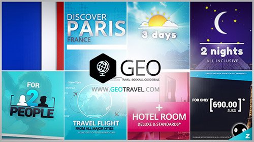 GEO - Travel & Booking Promo Trip Package - Project for After Effects (Videohive)