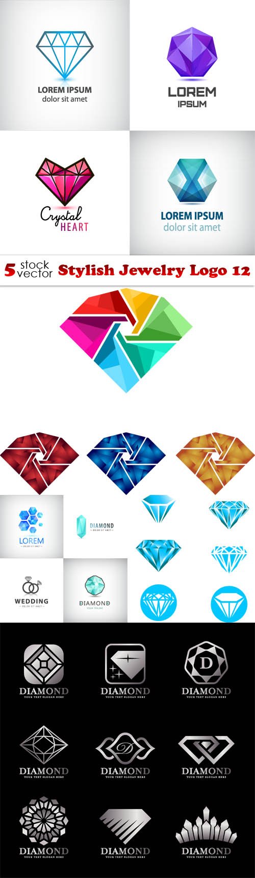 Vectors - Stylish Jewelry Logo 12
