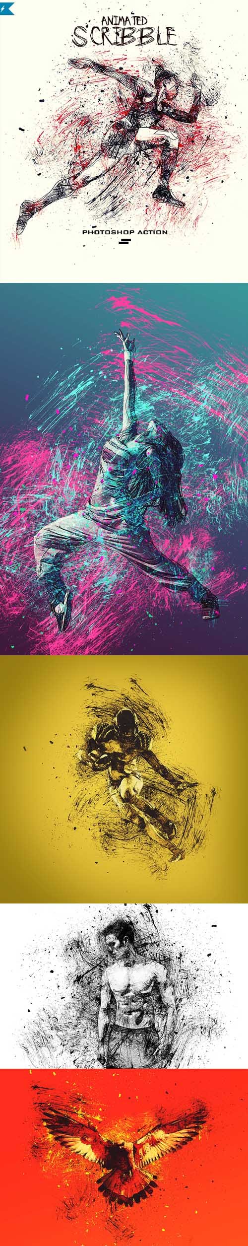 GraphicRiver - Gif Animated Ink Scribbles Photoshop Action - 19970128