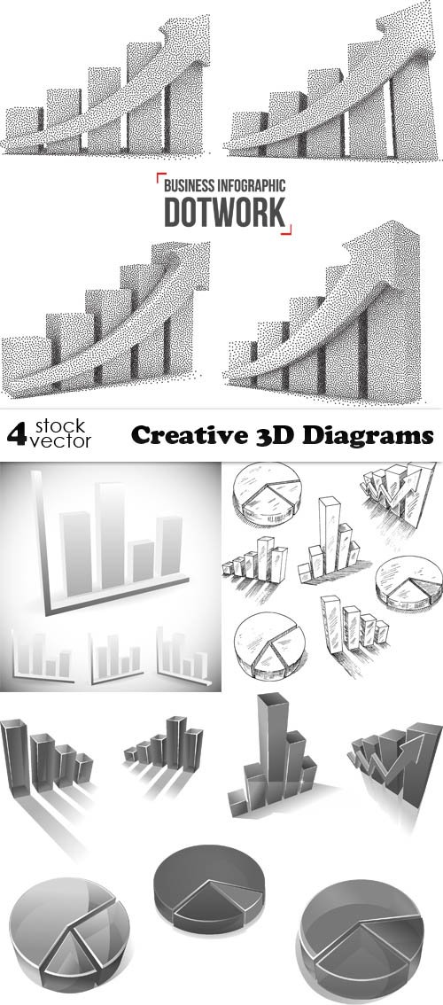 Vectors - Creative 3D Diagrams