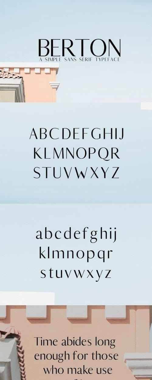 Berton Sans Serif Font
