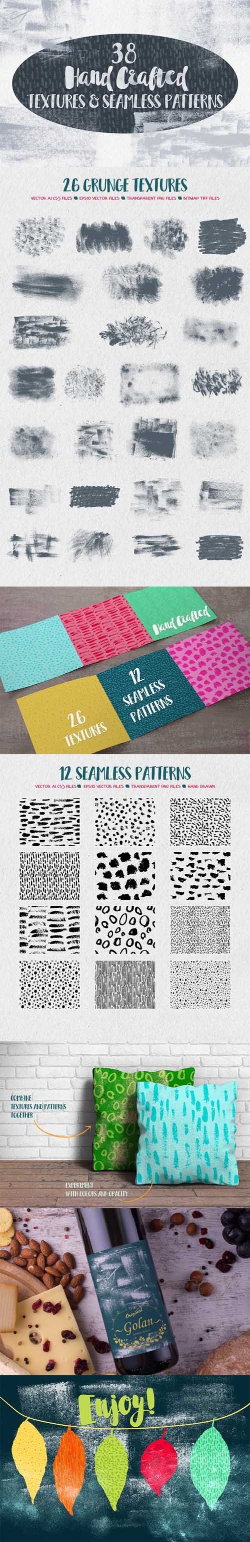 Hand Crafted Textures and Patterns 1243549