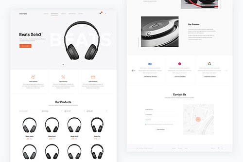 Onestore - Store Landing Page PSD Template