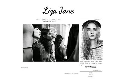 Liza Jane Blogger Template - CM 431844