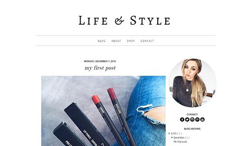 Life & Style Blogger Template - CM 463684