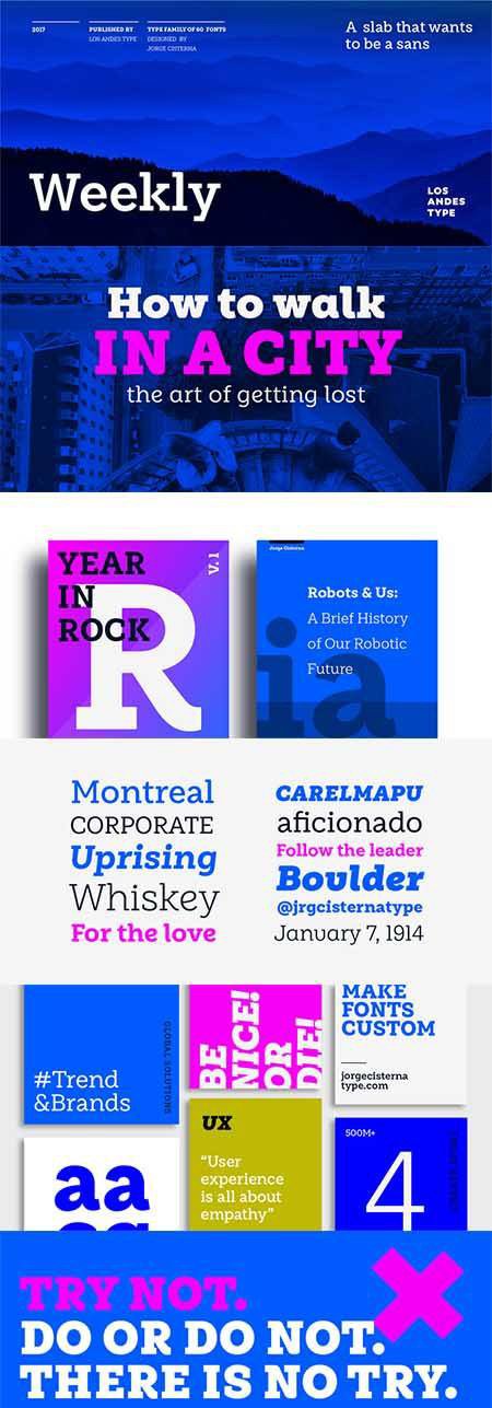 Weekly Font Family
