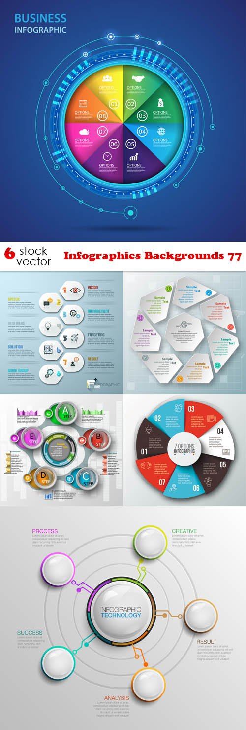 Vectors - Infographics Backgrounds 77