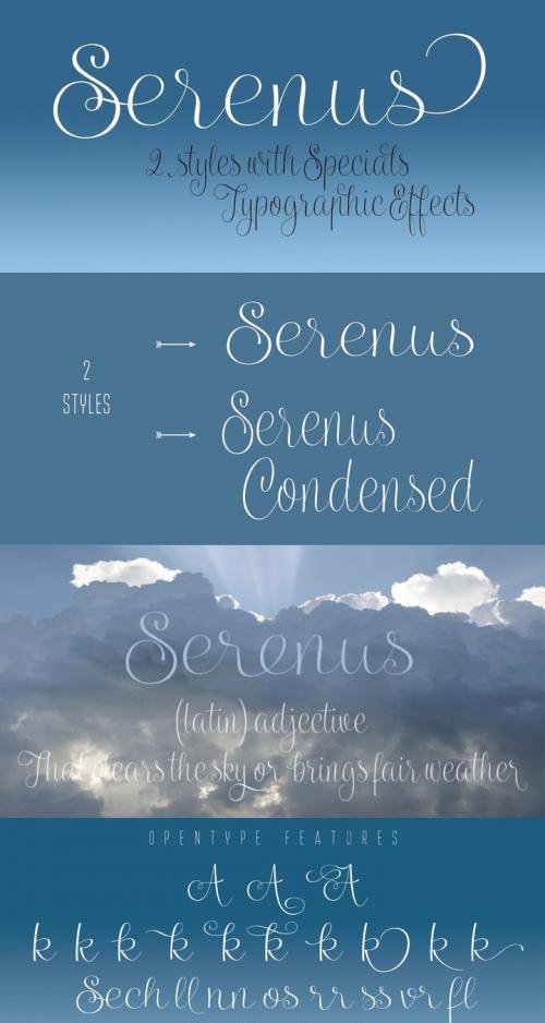 Serenus Font family