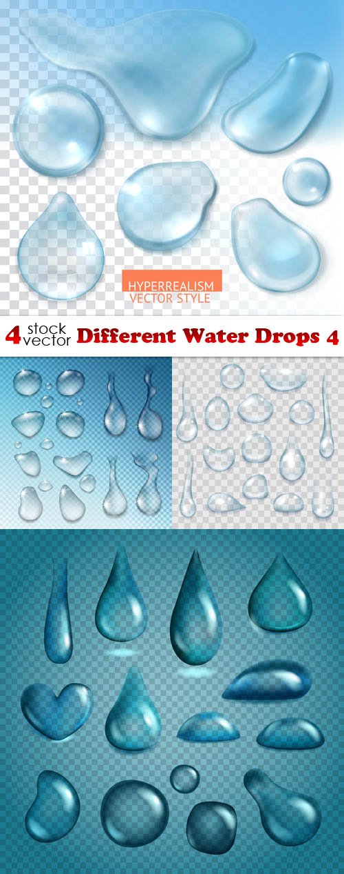 Vectors - Different Water Drops 4