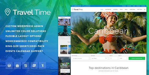 ThemeForest - Travel Time v1.0.6 - Tour, Hotel and Vacation Travel WordPress Theme - 16896149