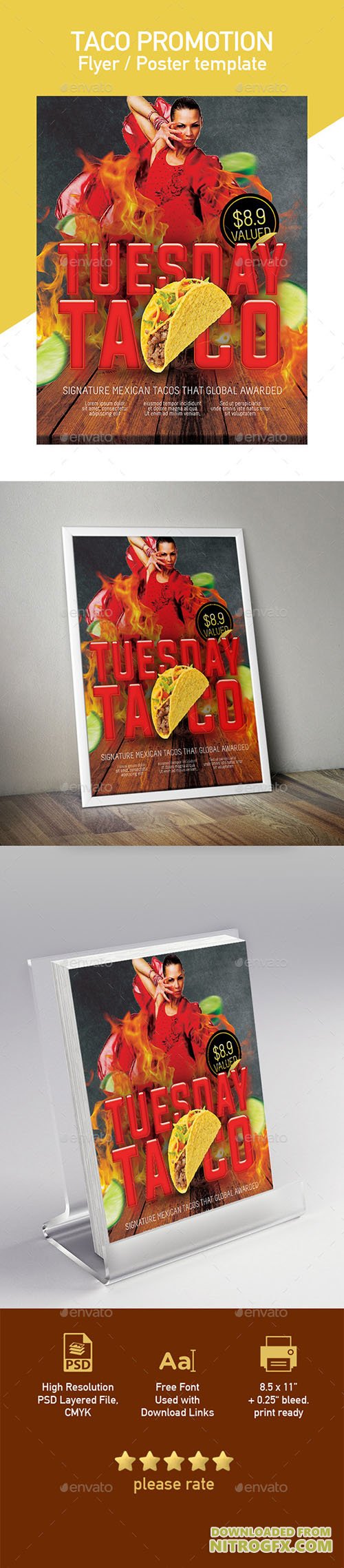 GraphicRiver - Tuesday Tacos Flyer Poster Template - 20299813
