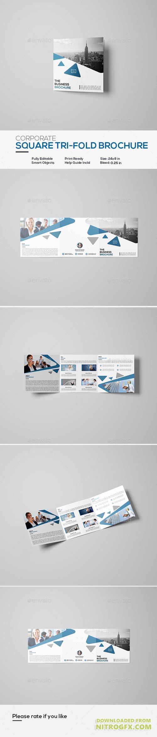 GraphicRiver - Square Corporate Tri-Fold Brochure - 20399816