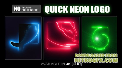 Quick Neon Logo - Project for After Effects (Videohive)