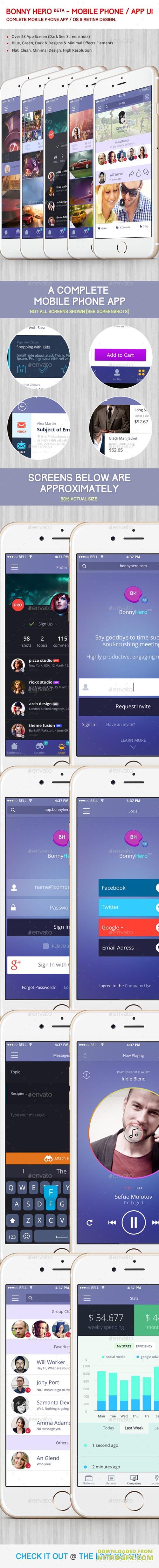 Bonny Hero App / Phone / Mobile UI 11250740