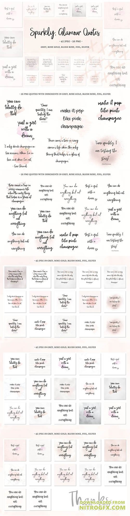 CreativeMarket - Sparkly Glamour Quotes - 1827410