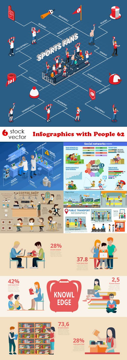 Vectors - Infographics with People 62