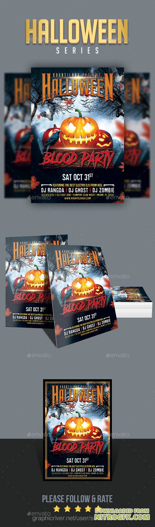 Halloween Blood Party Flyer 20693638