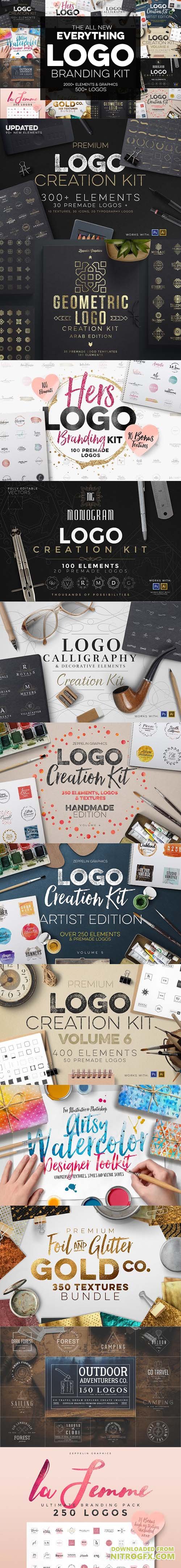 CreativeMarket - The Best Logo Creation Kit Bundle - 1847974