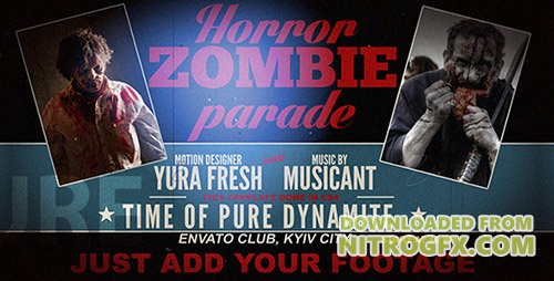 Horror Zombie Parade - Project for After Effects (Videohive)