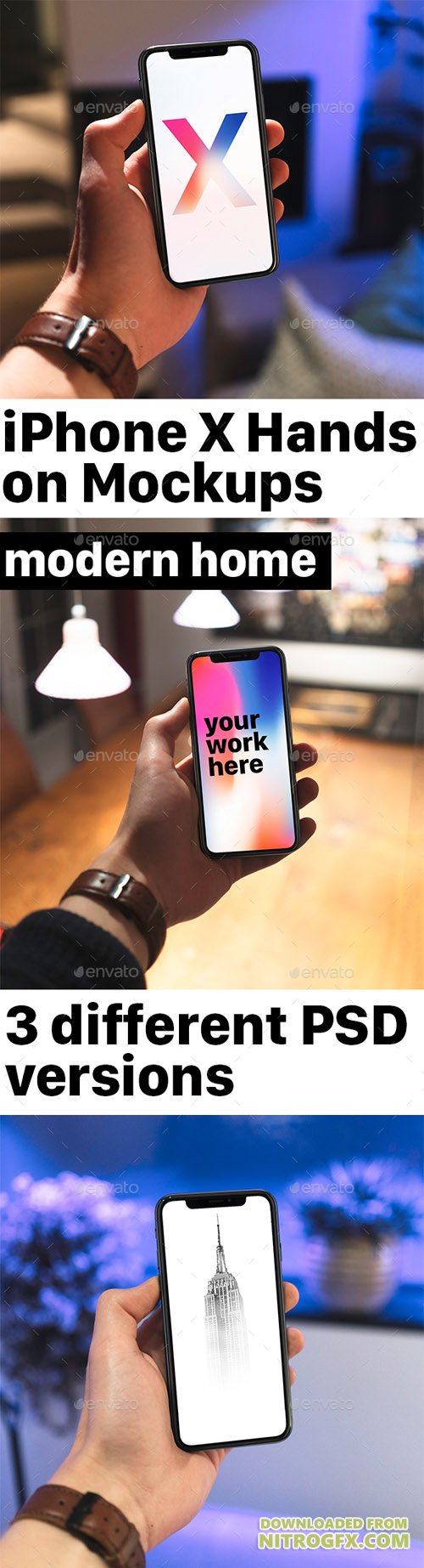 iPhone X Hands On Template in modern House 20717010