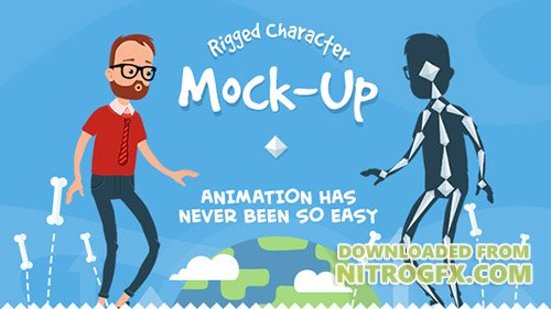 Rigmo - Rigged Character Animation Mockup - Project for After Effects (Videohive)