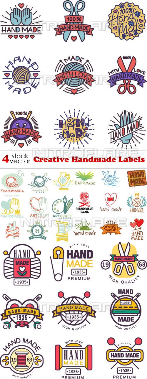 Vectors - Creative Handmade Labels