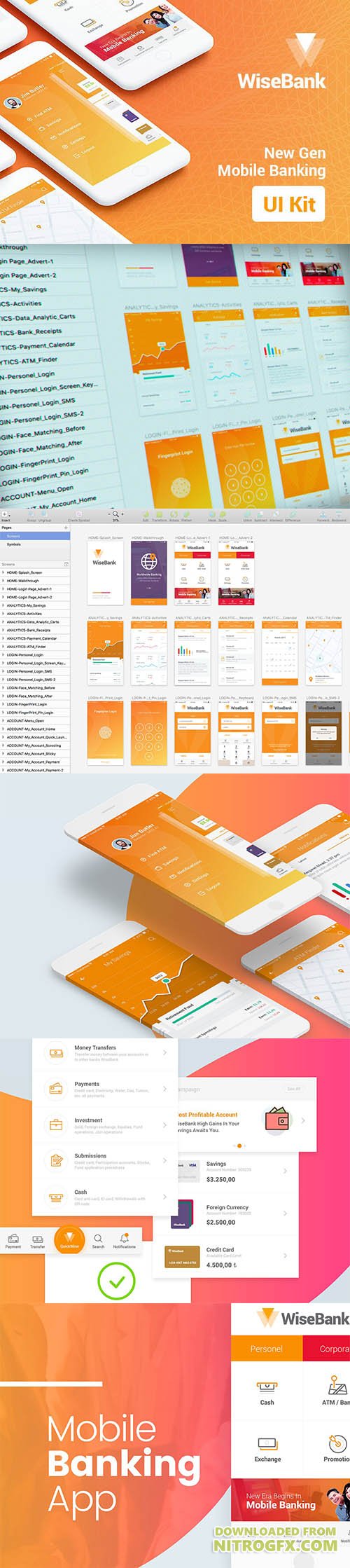 WiseBank iOS UI Kit - CM 1994451