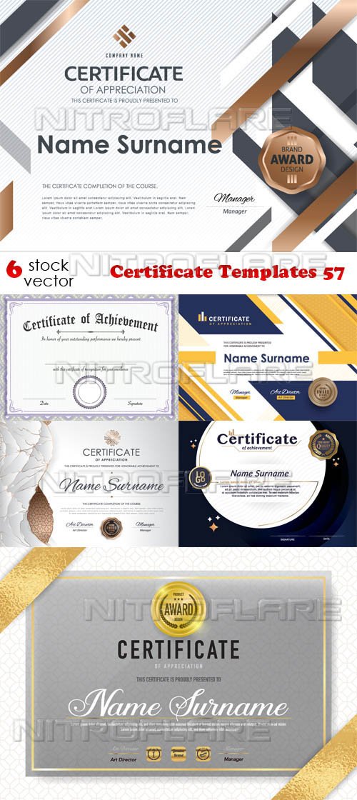 Vectors - Certificate Templates 57