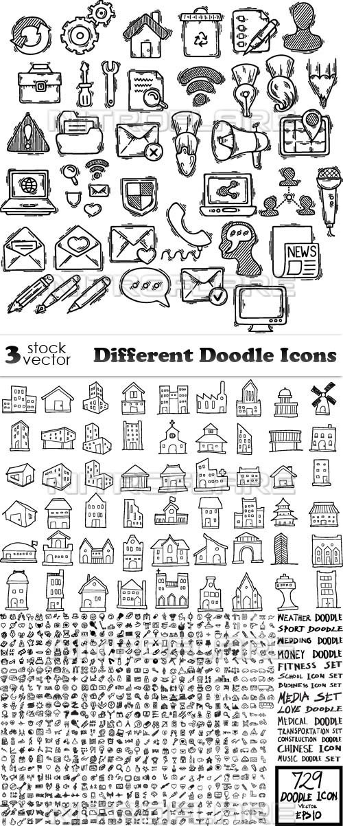 Vectors - Different Doodle Icons