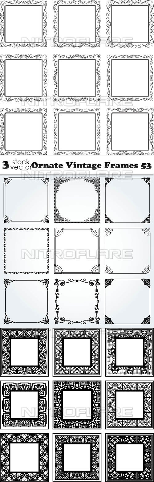 Vectors - Ornate Vintage Frames 53