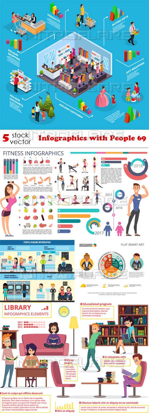 Vectors - Infographics with People 69