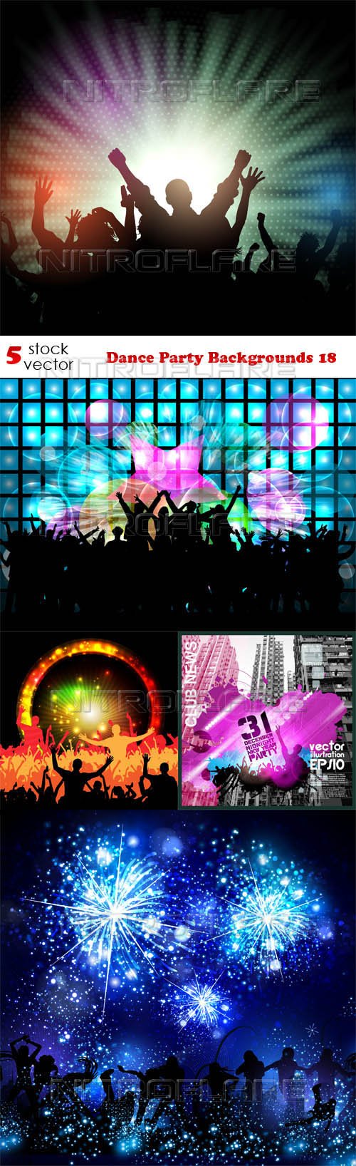 Vectors - Dance Party Backgrounds 18