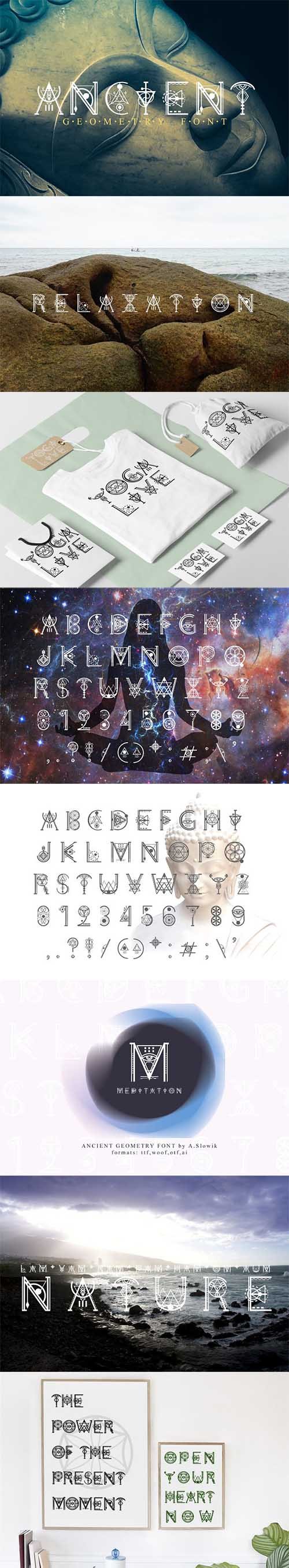 Ancient-Geometry font 2295267
